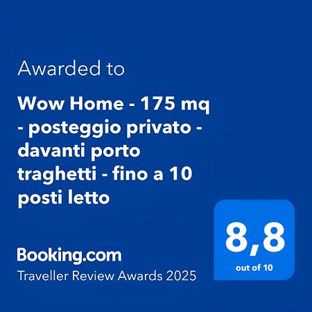 Wow Home - 175 Mq - Posteggio Privato - Davanti Porto Traghetti - Fino A 10 Posti Letto Genoa Exterior photo